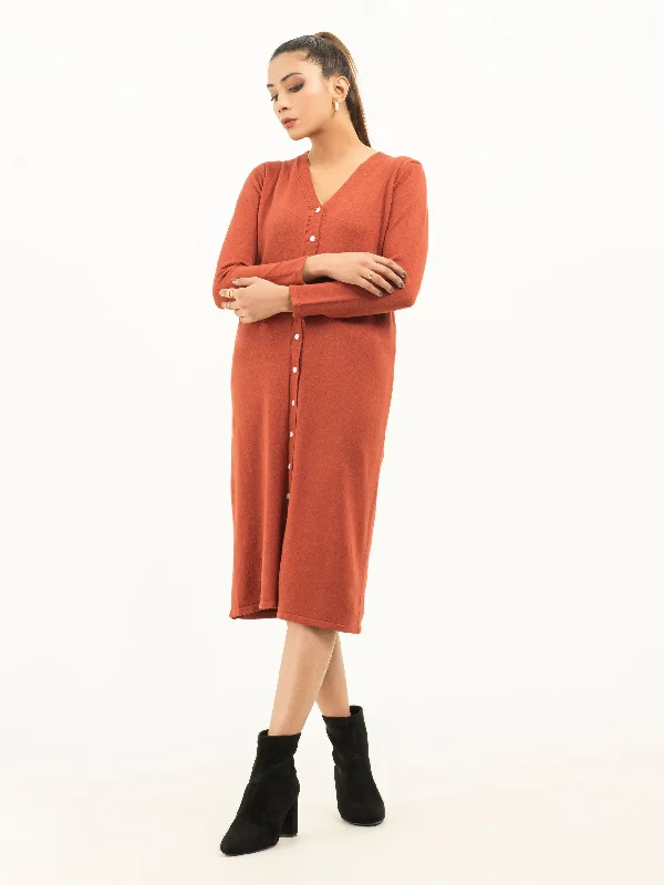 Button Down Cardigan Dress