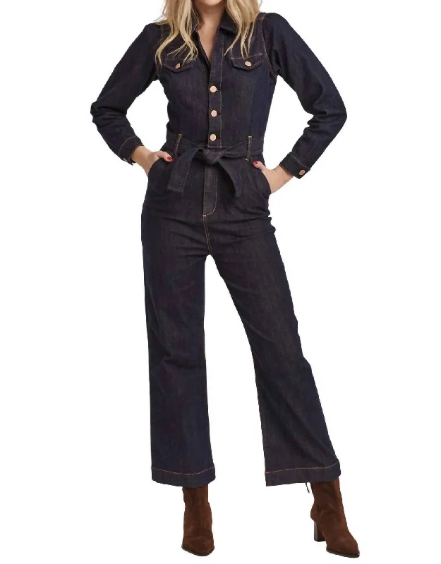 Kellie Jumpsuit In Dark Denim