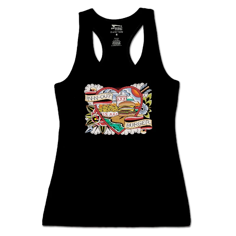 Women's Heart Tattoo Tank