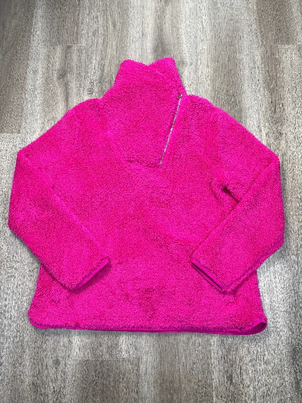 Sweatshirt Collar By Talbots In Pink, Size: L