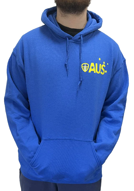 Gildan Adult Leeds Supporter Hoodie Blue <BR> LEE124AB