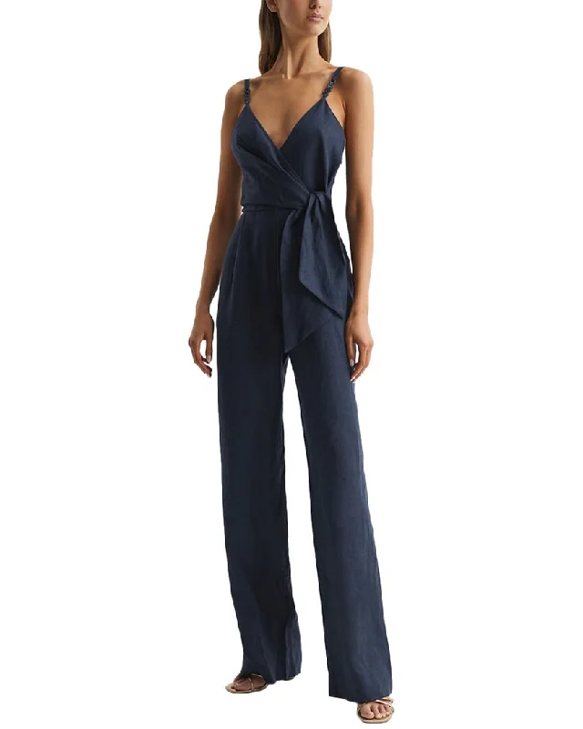 Reiss Emilia Linen Jumpsuit