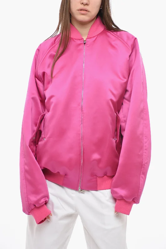 The Andamane Satin LUPE Bomber Jacket