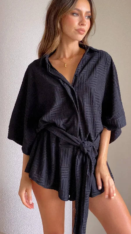 Angie Playsuit - Black