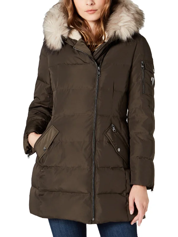 Womens Down Cold Weather Puffer Coat