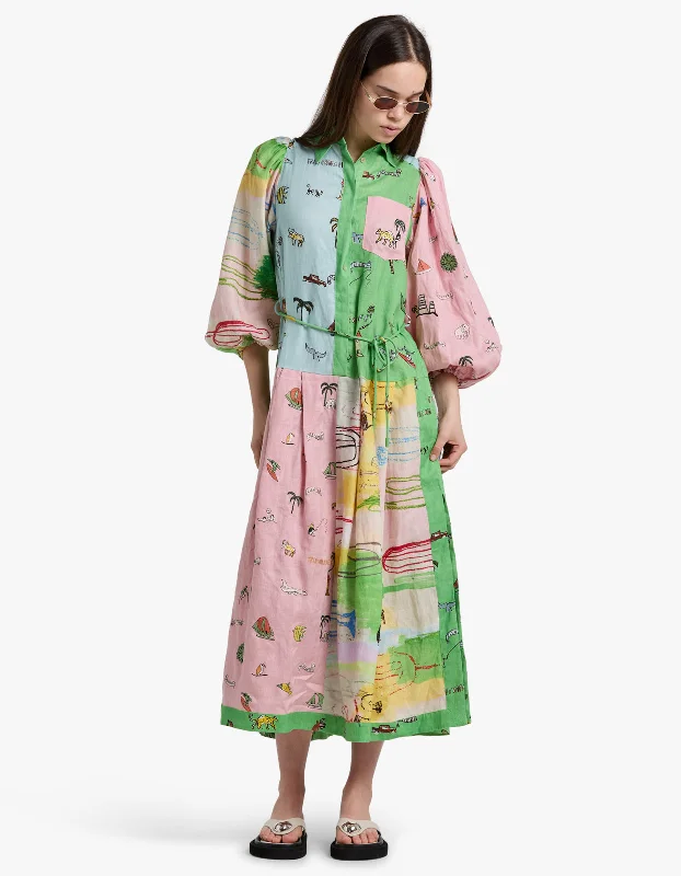 Jet Shirtdress - Multi