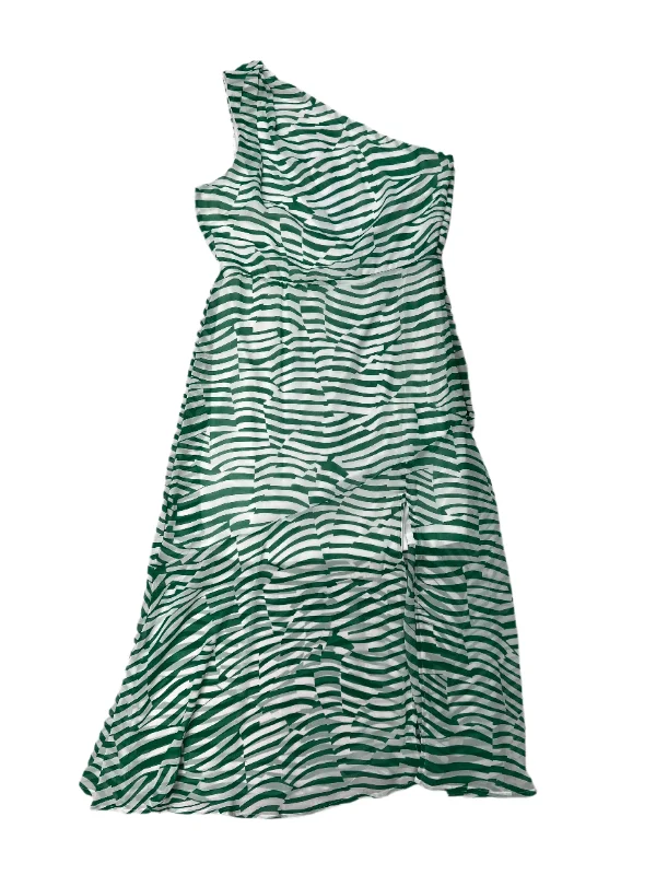 Dress By Sam Edelman In Green White, Size: M