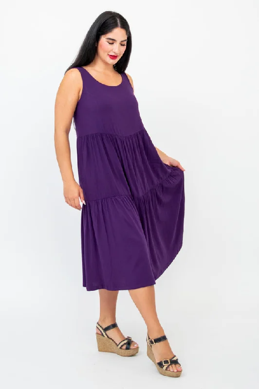 Juni Dress, Royale, Linen Bamboo