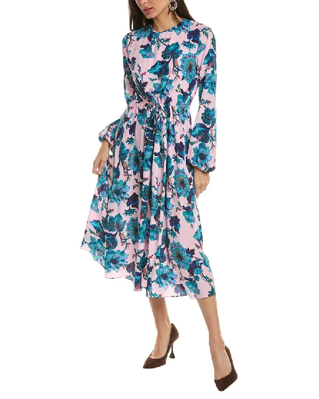 Diane von Furstenberg Sydney Silk-Blend Midi Dress