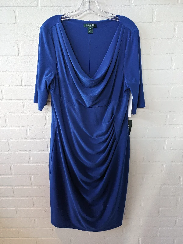 Dress Party Midi By Lauren By Ralph Lauren  Size: 1x