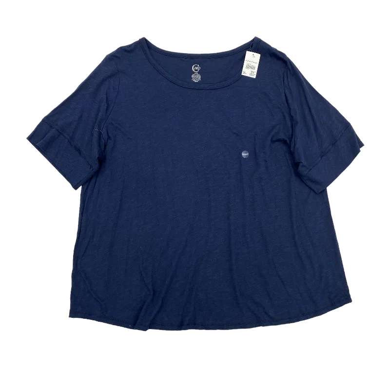 BLUE CATO TOP SS, Size 3X