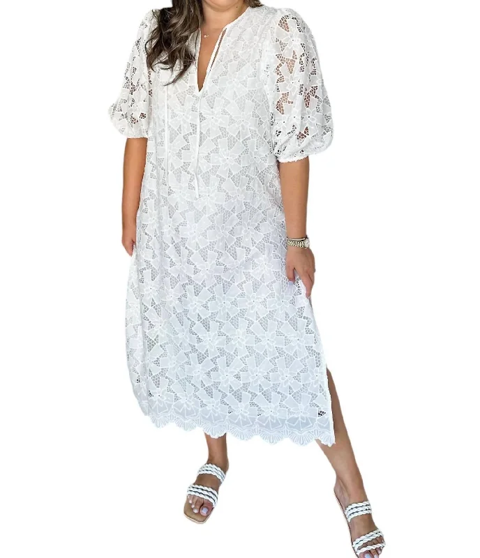 Pamela Caftan Maxi Dress In Spritz