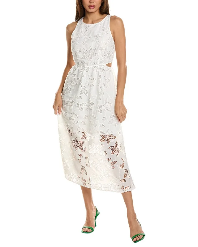 Sam Edelman Eyelet Bouquet Maxi Dress