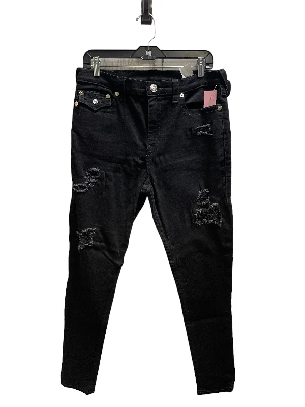 Jeans Skinny By True Religion In Black, Size: 16