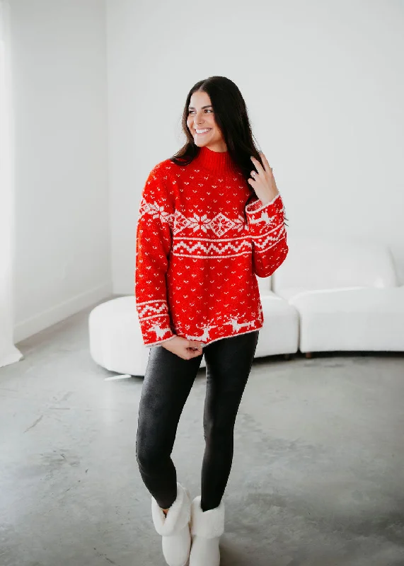 Nordic Holiday Oversized Sweater