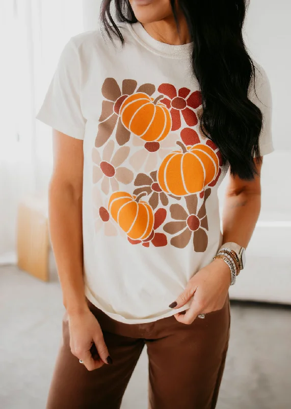 Pumpkin Flowers Graphic Tee