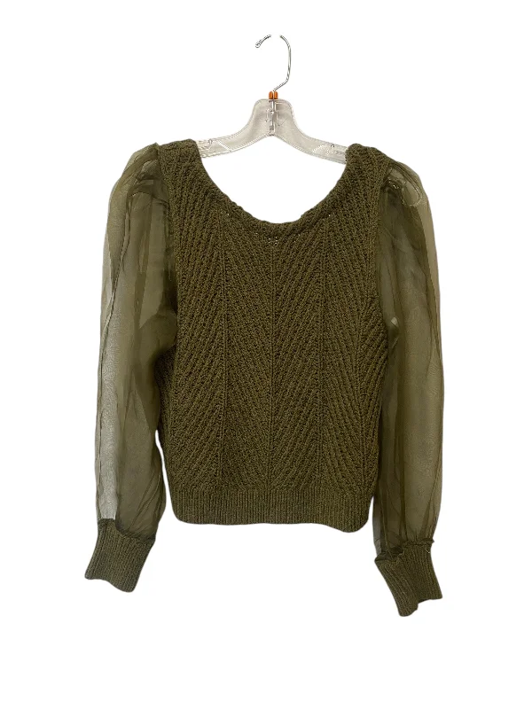 Top Long Sleeve By Maeve In Green, Size: S