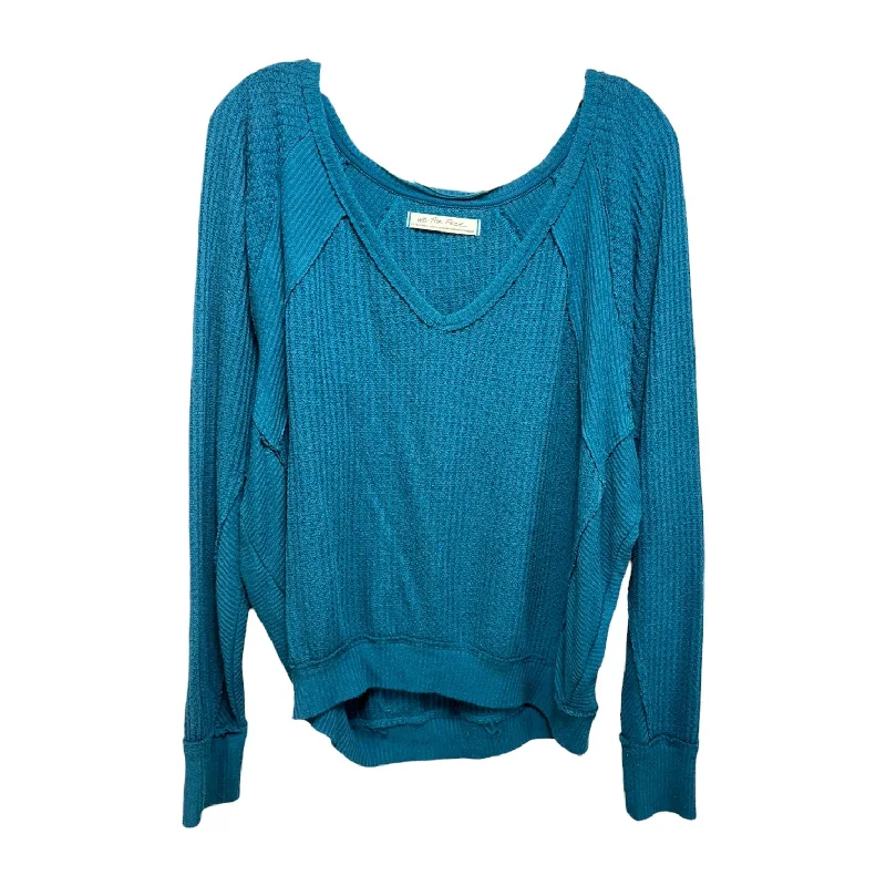 Top Long Sleeve By We The Free In Teal, Size: Xs