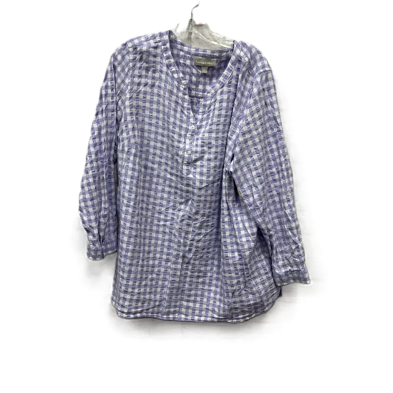 Top Long Sleeve By Womenwithin In Purple, Size: 3x