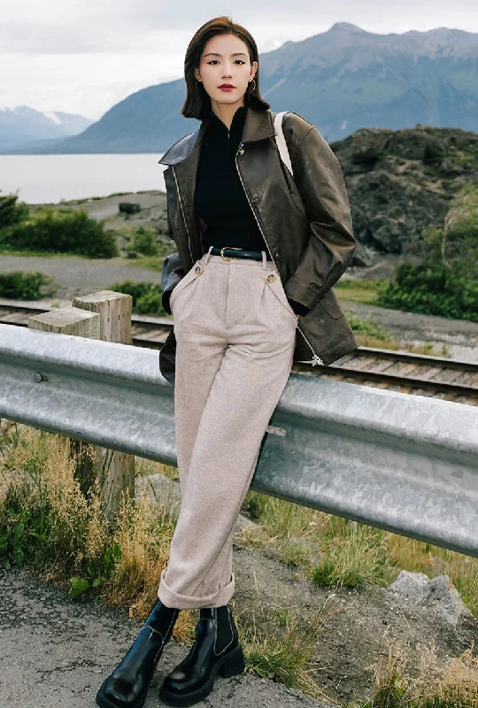 Reign Wool Pants - Oatmeal