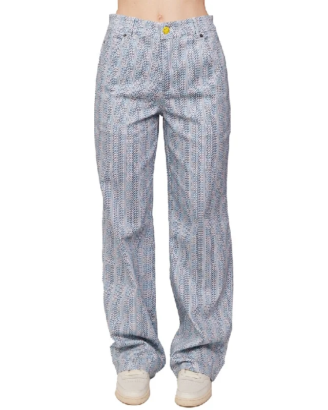 Samii Ryan Smiley Checkered Logo Pant