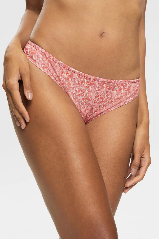 Esprit String met kant - 072EF1T312 - Terracotta motief