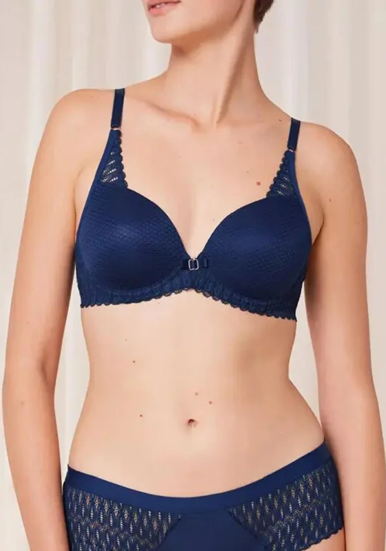 Triumph Aura Spotlight Wired Padded Bra, Navy