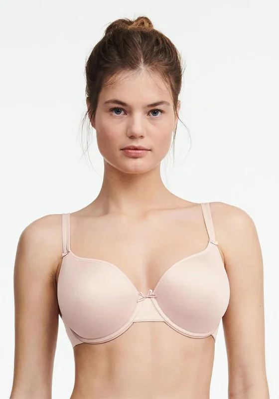 Chantelle Memory Foam Wired T Shirt Bra, Nude Rose