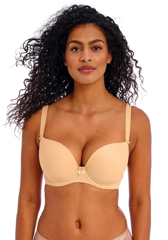 Freya Deco Moulded Plunge Bra, Nude