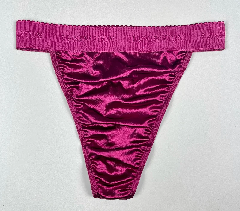 Rio Signature Waistband Satin Thong