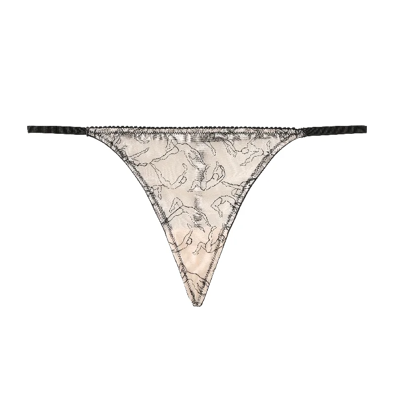 Karla Swiss Embroidery G String