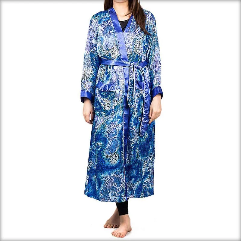 Blue Printed Night Gown