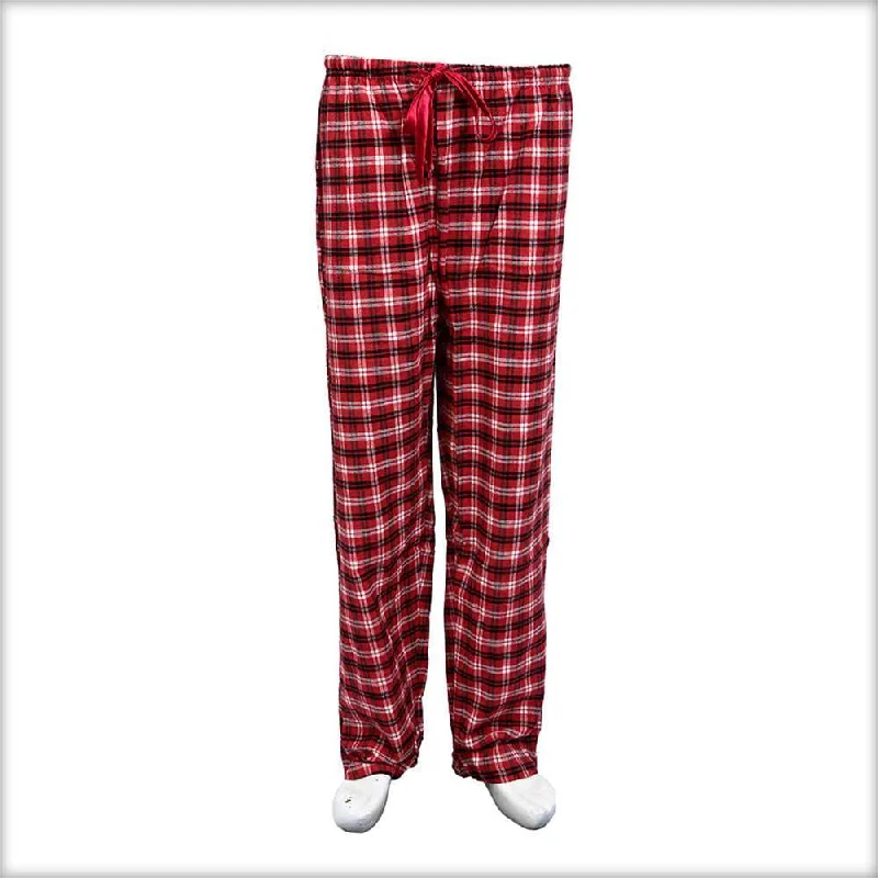 Red & Black Checkered Pajama For Women