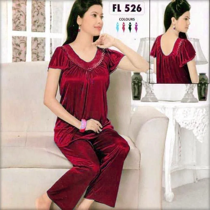 Red - FL-526 - Flourish Nightwear