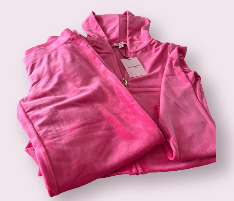 Juicy Couture pink two piece track suit